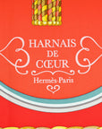 Hermes Tricolor Harnais De Coeur Silk Scarf 90