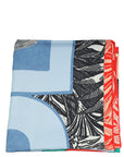 Hermes Multicolor Gianpaolo Pagni Cavalier en Formes Scarf 90