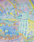 Hermes Tricolor Les Folies Du Faubourg Scarf 90