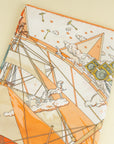 Hermes Tricolor Flagship Silk Scarf 90