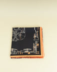Hermes Tricolor Complication Equestre Scarf 90