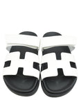 Hermes Blanc Chypre Sandals 36