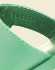 Hermes Vert Cactus Oran Sandals 37.5