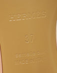 Hermes Beige Perlino Oasis Sandal 37
