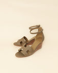 Hermes Etoupe Legend Sandals 37