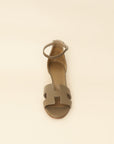 Hermes Etoupe Legend Sandals 37