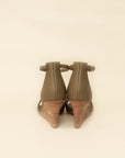 Hermes Etoupe Legend Sandals 37