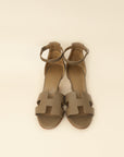 Hermes Etoupe Legend Sandals 37