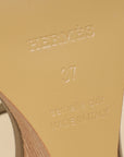 Hermes Etoupe Legend Sandals 37