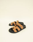 Hermes Gold Chypre Sandals (For Women) 38.5