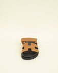 Hermes Gold Chypre Sandals (For Women) 38.5