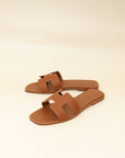 Hermes Gold Oran Sandal 38.5