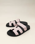 Hermes Rose Cancan Chypre Sandal 38.5