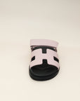 Hermes Rose Cancan Chypre Sandal 38.5