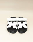Hermes Blanc Chypre Sandal 38