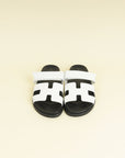 Hermes Blanc Chypre Sandal 38