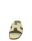 Hermes Vanille Matte Alligator Oran Sandal 38