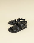 Hermes Black Genius Sandals 38-Hermes-THE CLOSET
