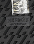 Hermes Bicolor Satin Crepe Chypre Sandals 38