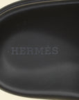 Hermes Bicolor Satin Crepe Chypre Sandals 38