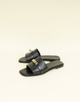Hermes Noir Giulia Sandal 39.5