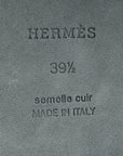 Hermes Noir Giulia Sandal 39.5