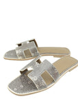 Hermes Ombre Oran Lizard Sandal 39