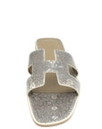 Hermes Ombre Oran Lizard Sandal 39