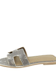 Hermes Ombre Oran Lizard Sandal 39