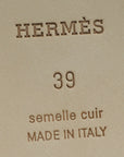 Hermes Ombre Oran Lizard Sandal 39