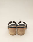 Hermes Bleu Marine Alligator Oasis Mississippiensis Sandal 39