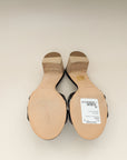 Hermes Bleu Marine Alligator Oasis Mississippiensis Sandal 39