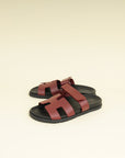 Hermes Rouge H Chypre Sandals 39