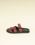 Hermes Rouge H Chypre Sandals 39
