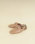 Hermes Beige Sarrazin Patterned Insole Oz Mule 40