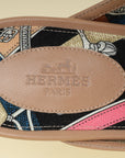 Hermes Beige Sarrazin Patterned Insole Oz Mule 40