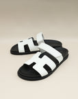 Hermes Blanc Chypre Sandal 40