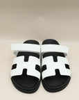 Hermes Blanc Chypre Sandal 40