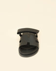 Hermes Black Chypre Sandals 41