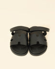 Hermes Black Chypre Sandals 41