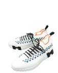 Hermes Blanc Multicolor Flex Slip On Sneakers 45