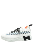 Hermes Blanc Multicolor Flex Slip On Sneakers 45