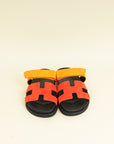 Hermes Bicolor Chypre Sandals 36