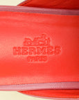 Hermes Rose Aphrodite OZ Mules 37.5