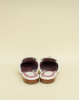 Hermes Blanc OZ Mules 37