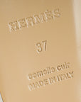 Hermes Blanc OZ Mules 37