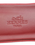 Hermes Rouge H Ostrich Oran Sandal 37