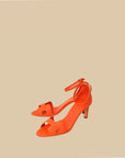 Hermes Orange Poppy Premiere 70 Sandal 37