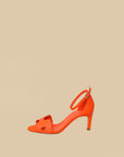 Hermes Orange Poppy Premiere 70 Sandal 37