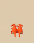 Hermes Orange Poppy Premiere 70 Sandal 37